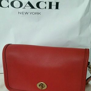 Authentic Coach Leather Bag, Pre-owned